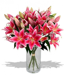 Image du produit Bouquet de lys roses