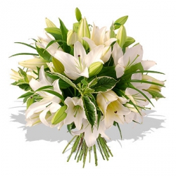 Livraison fleurs de « Bouquet de Lys Blancs »