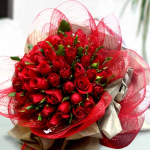 bouquet de roses rouges