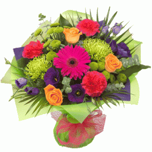fleur: bouquet de fleurs multicolores