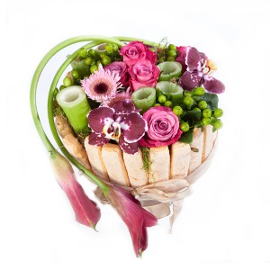 gâteau de fleurs