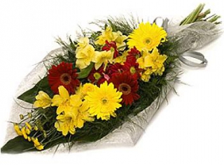 Fleurs deuil: Bouquet Gerbe