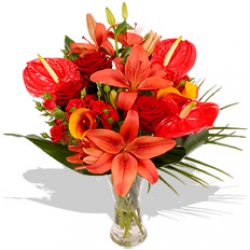 Livraison fleurs Montpellier « Fleurs exotiques:
Bouquet Honolulu »
