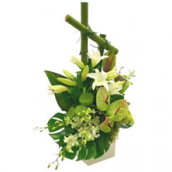 Fleurs exotiques « Fleurs mariage:
Composition Aïda »