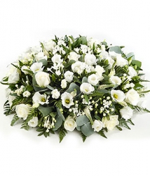 Livraison fleurs de « Deuil, décès
fleurs deuil Coussin Blanc »