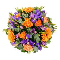 Miniature du produit « Deuil, décès
fleurs deuil Coussin Orange Violet »