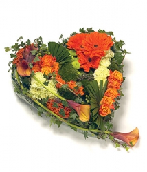 Miniature du produit « Fleurs deuil
Coeur Orangé »