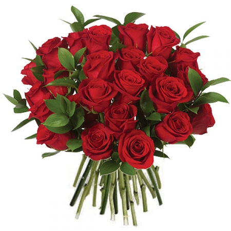 Livraison fleurs: bouquet saint valentin de roses rouges 