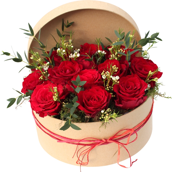 Fleurs Saint Valentin: livraison de la composition de roses rouges 